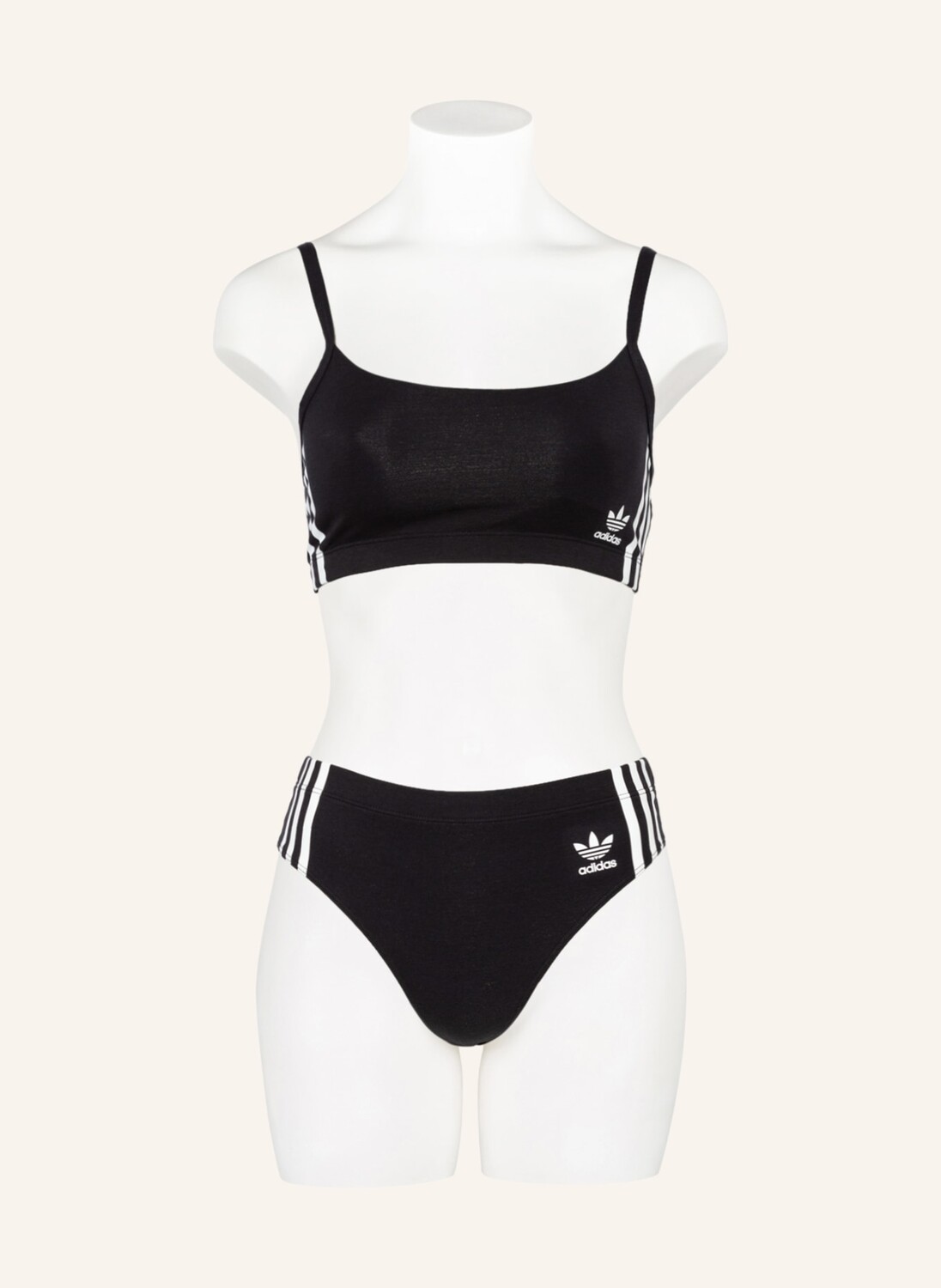 Бюстье adidas Originals SCOOP, черный — фото 2