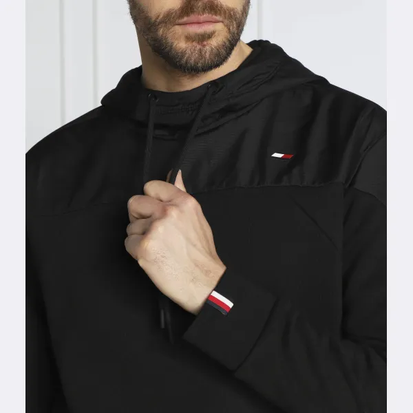 Сезонная толстовка с капюшоном обычного кроя Tommy Hilfiger, черный — фото 4