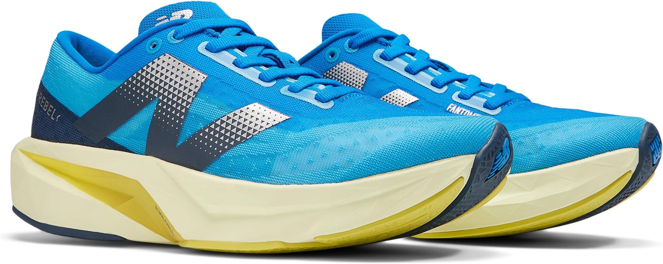 Кроссовки New Balance FuelCell Rebel v4, цвет Spice Blue/Limelight