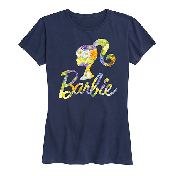 

Футболка с принтом Women's logo spring bouquet Barbie, Navy, Синий, Футболка с принтом Women's logo spring bouquet Barbie, Navy