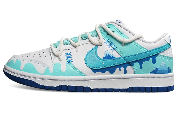 

Кроссовки Nike Dunk Skateboarding Shoes Men Low-top White, белый/синий