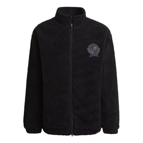 

Куртка adidas originals C Crest Jacket Stay Warm polar fleece Stand Collar Black, черный