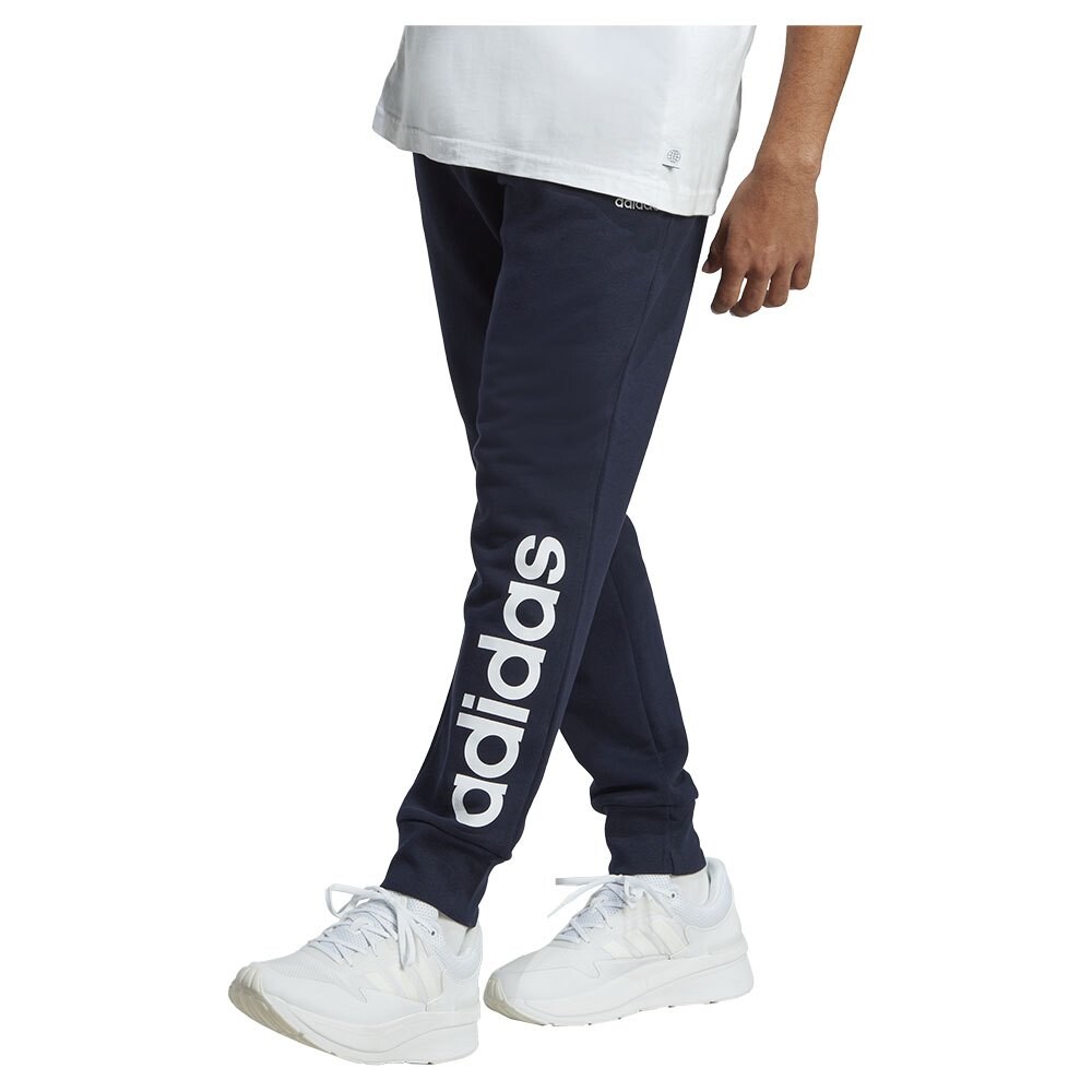 

Джоггеры adidas Essentials French Terry Tapered Cuff Logo Joggers, синий