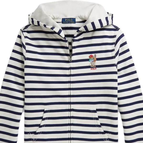 Куртка Polo Bear детская Polo Ralph Lauren, Blue White Stripes — фото 4