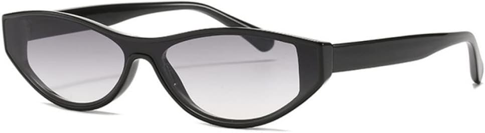 

2027 Модные маленькие цельные солнцезащитные очки для женщин, винтажные солнцезащитные очки для женщин, уникальные панк-очки с защитой от УФ-излучения UV400 MTZJH, Black-gray