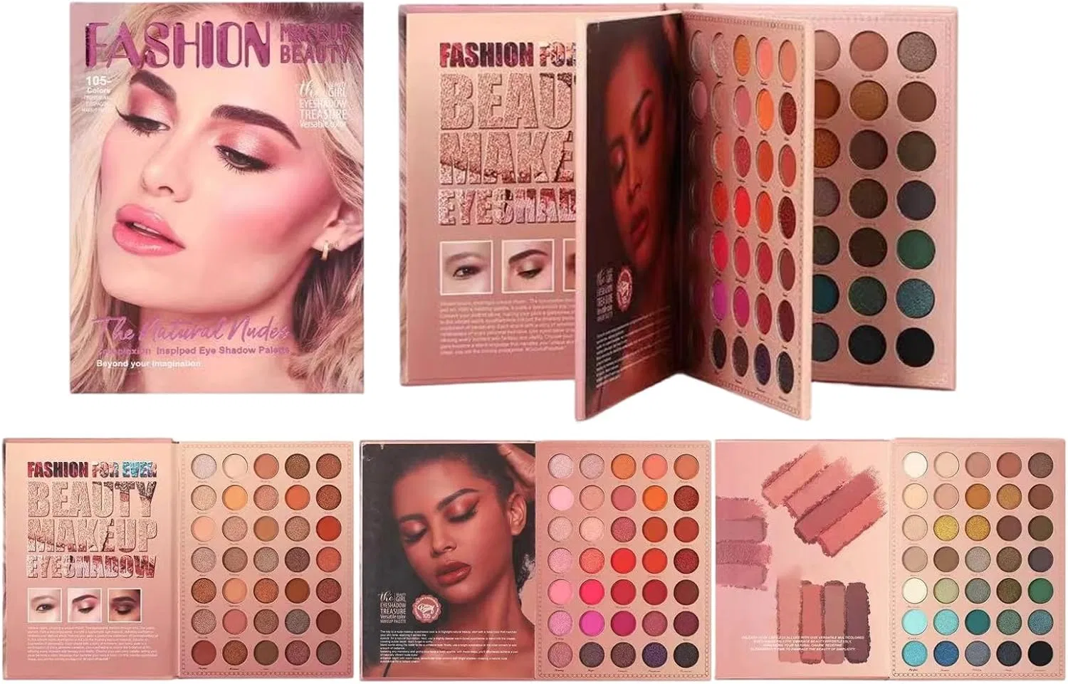 Палетка теней для век Colorful Makeup Palette, 105 цветов, матовые и шиммерные оттенки