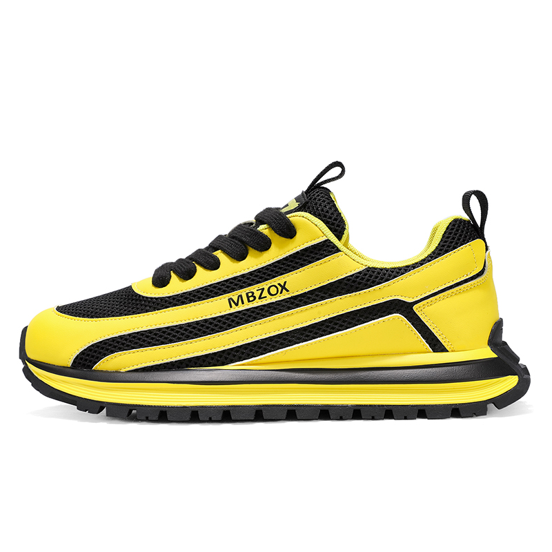 

Boogie Bear Дышащие и легкие мужские скейтерские кеды лоу-топ черно-желтые, цвет Black Yellow