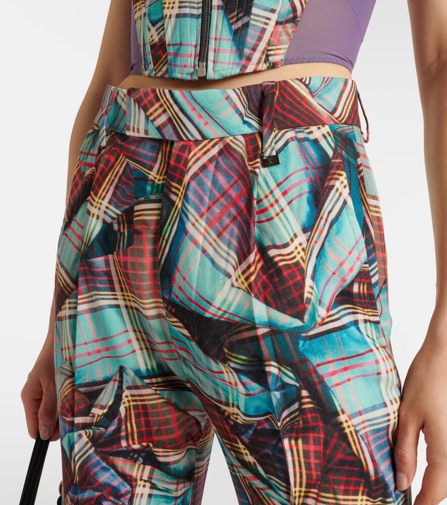 Брюки-клеш W Ray из шотландки из вирджинской шерсти Vivienne Westwood, Aw24-Multi Tartan — фото 4
