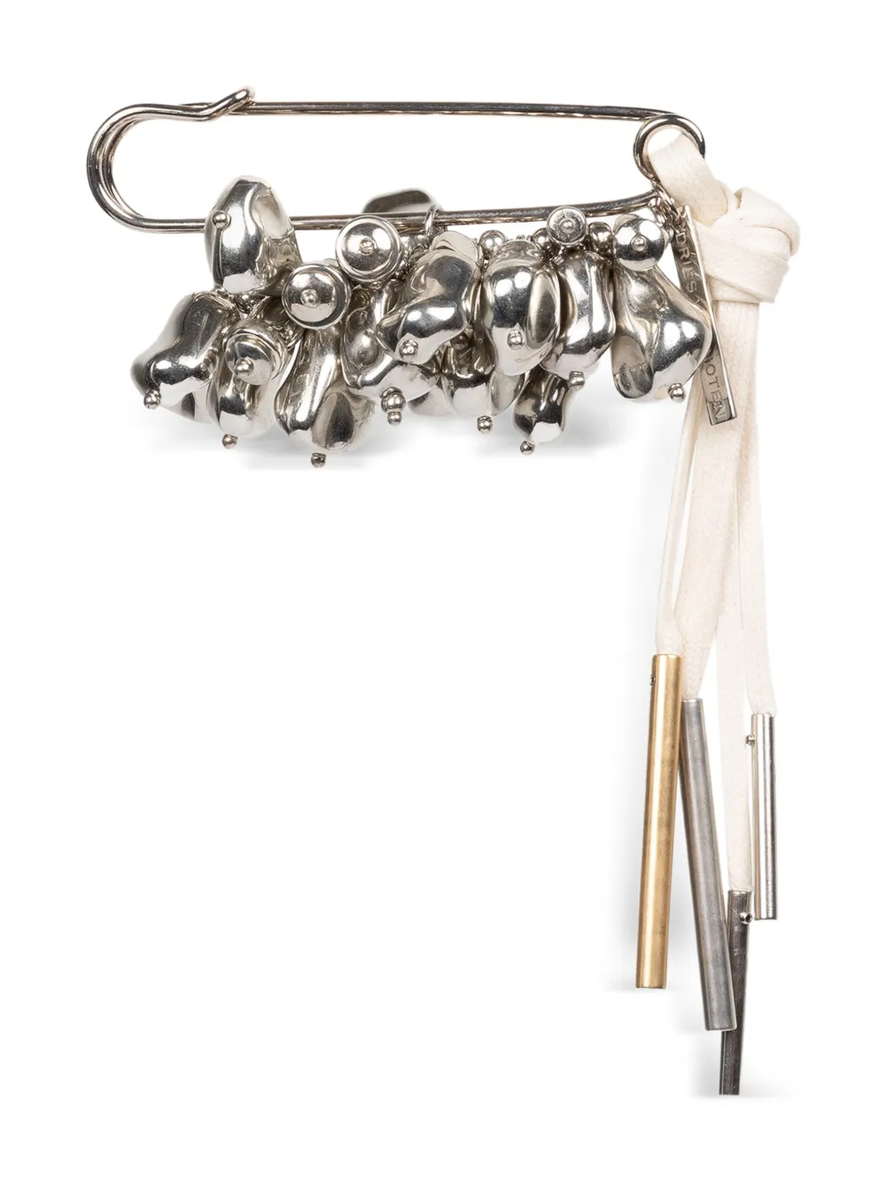 

Декорированная брошь Dries Van Noten, серебристый