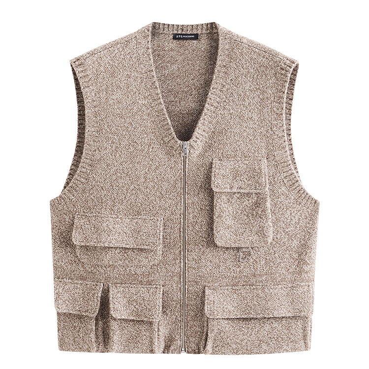 

Модный свитер в стиле Casual для работы, унисекс PEACEBIRD MEN, lilac коричневый 1