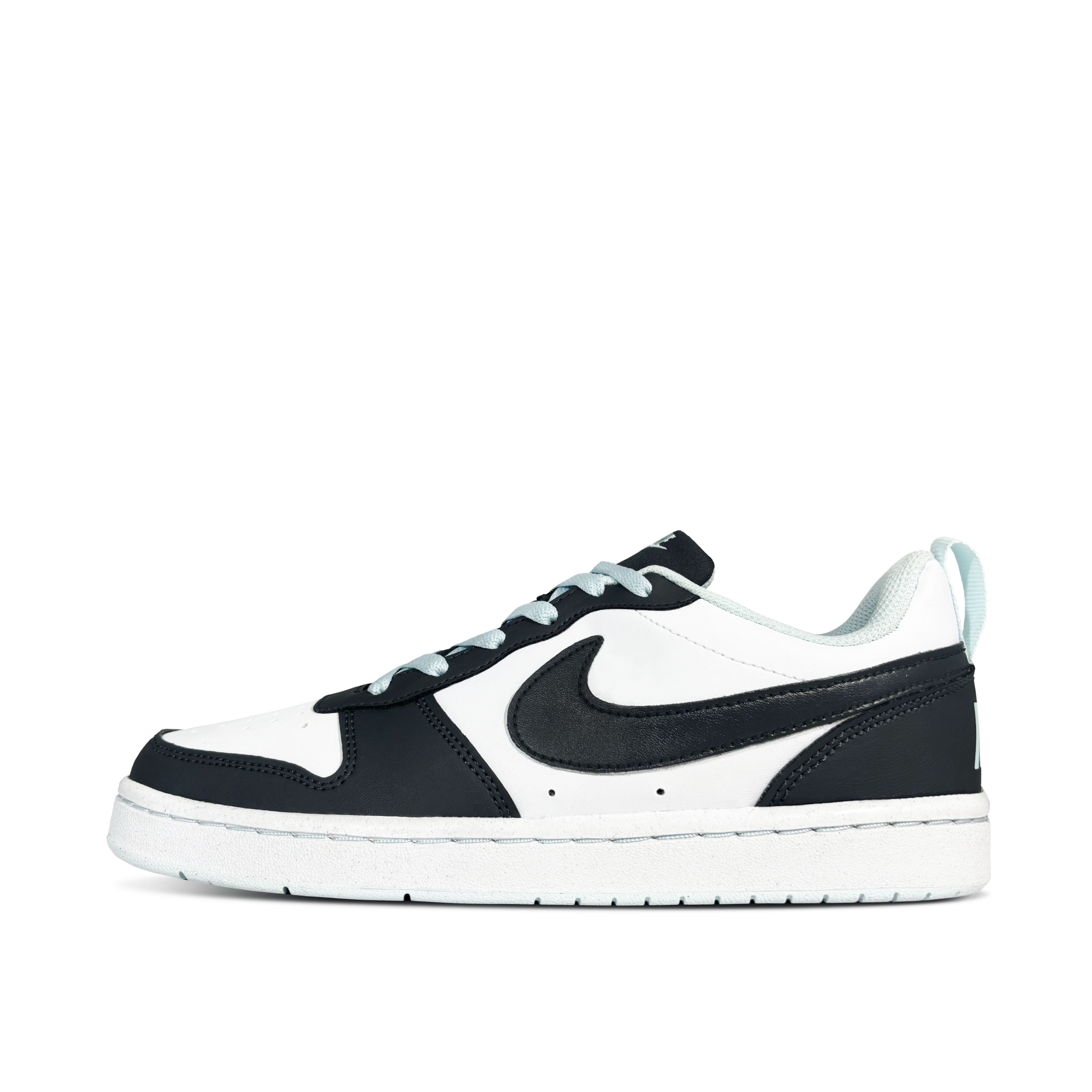 

Nike Низкие детские кроссовки для скейтбординга Court Borough, черные, голубые, подростковые