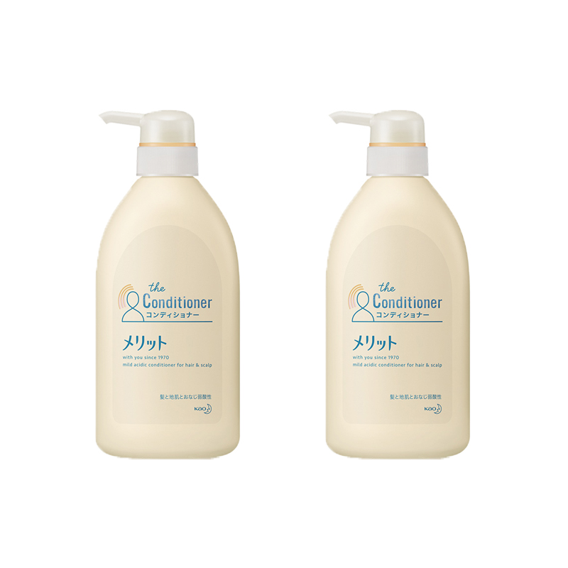 

Увлажняющий кондиционер для волос Merit Silicone Free 480мл*2 KAO