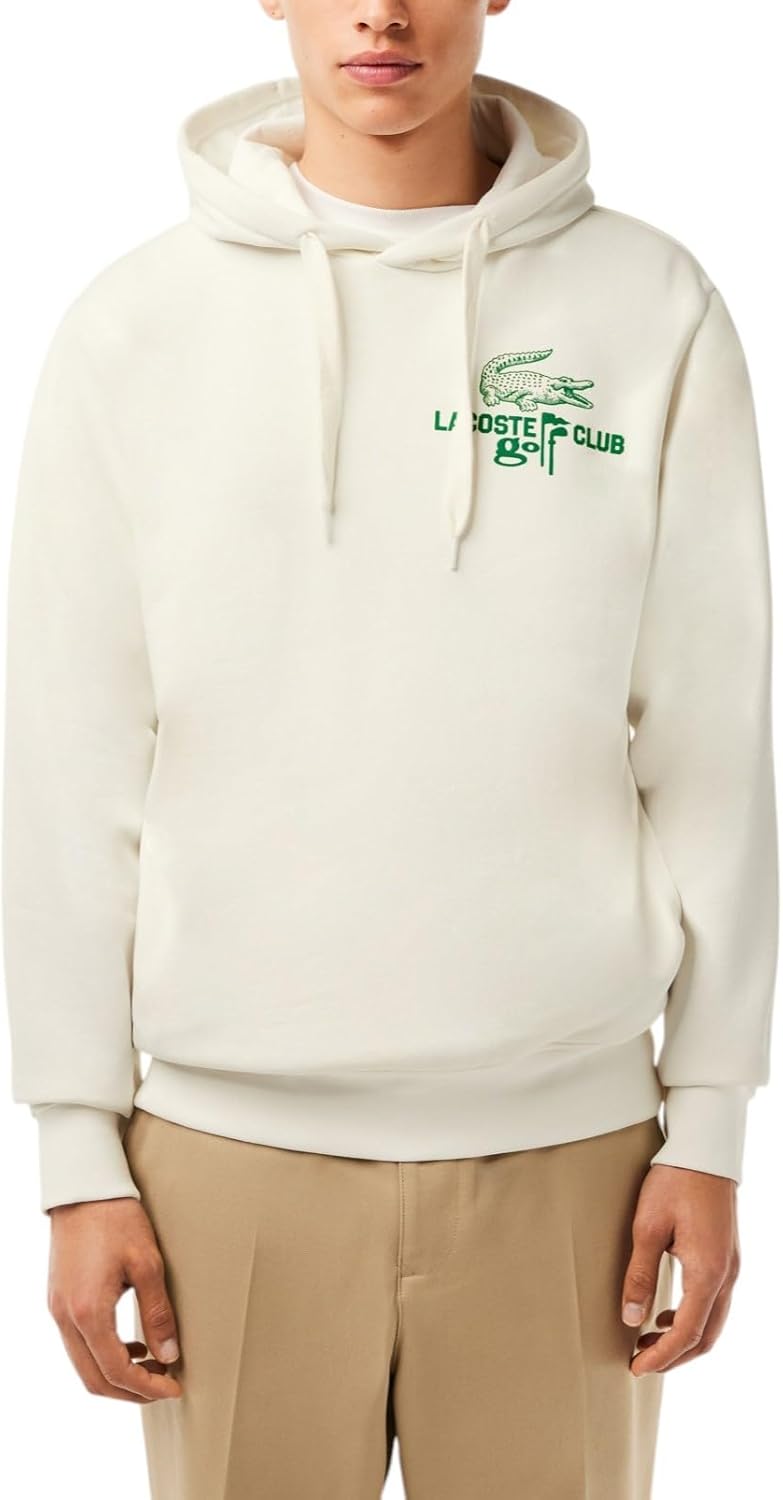 

Lacoste мужская спортивная толстовка для гольфа Relaxed Fit, Flour