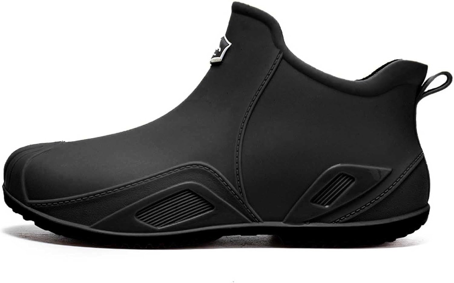 

Мужские дождевые ботинки для рыбалки, кухни и работы на открытом воздухе на все сезоны, прочная противоскользящая обувь-защита Generic, черный