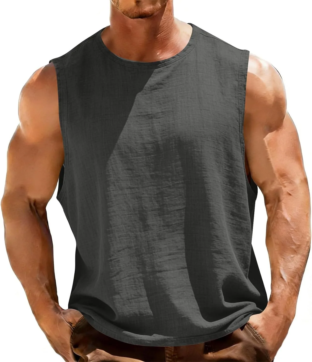 Мужской майка для тренировок Muscle Cut Off Shirt — фото 2