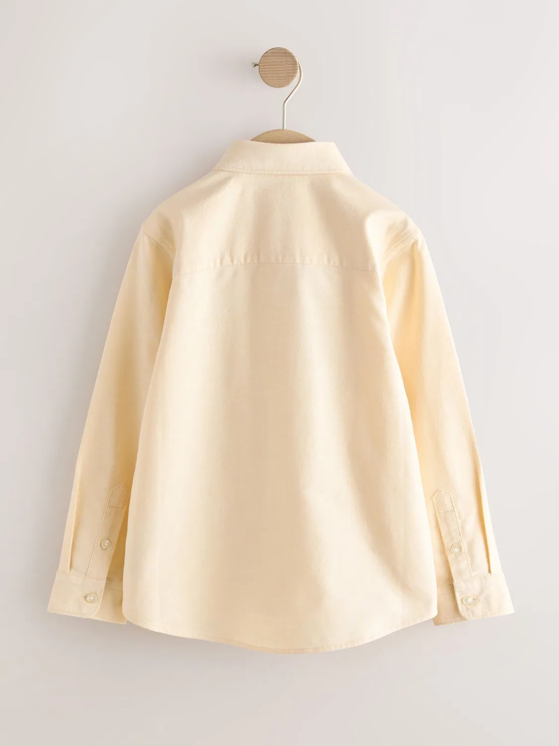 Рубашка на пуговицах стандартного кроя Next, Light Yellow — фото 2