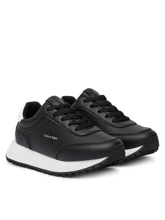 Кроссовки Low Cut Lace-Up Sneaker V3A9-83110-1355 S Calvin Klein, черный — фото 2