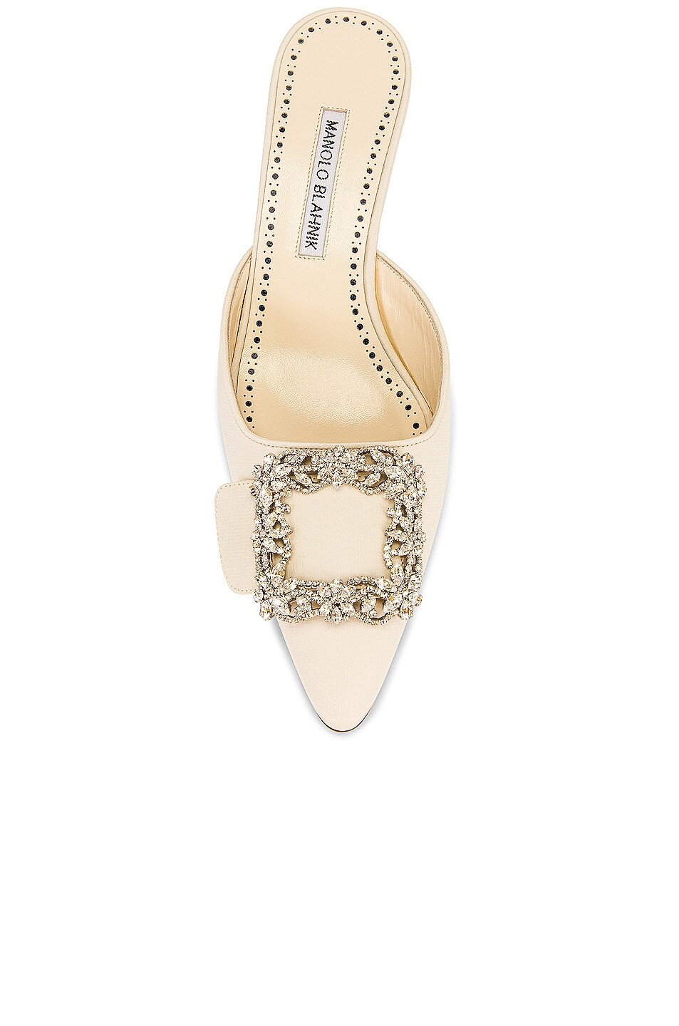 Туфли Manolo Blahnik Maysale 50, цвет Light Cream — фото 4