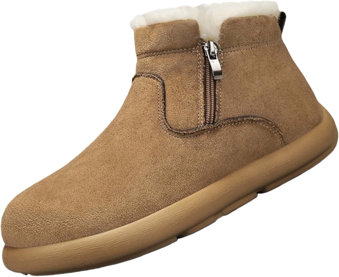 

Ботинки Clolinde Winter с высоким голенищем, боковой молнией и водонепроницаемой защитой, с густой теплоизоляцией для снежной местности, коричневый