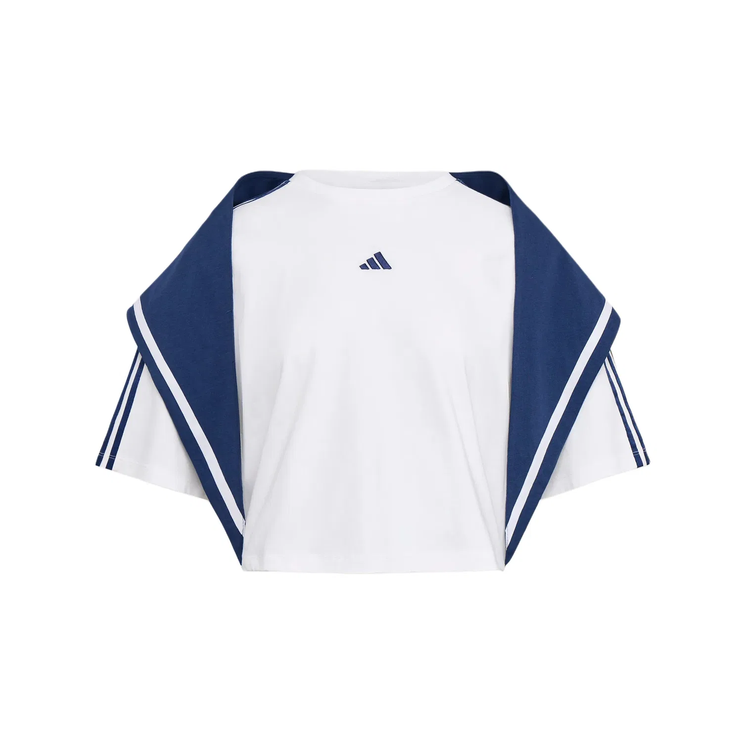 Футболка Adidas Dance с воротником белая