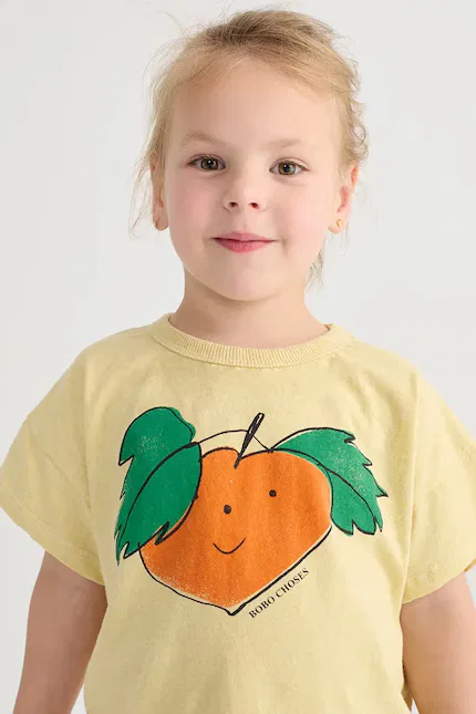 Футболка детская из хлопка Tangerine Bobo Choses, желтый — фото 4