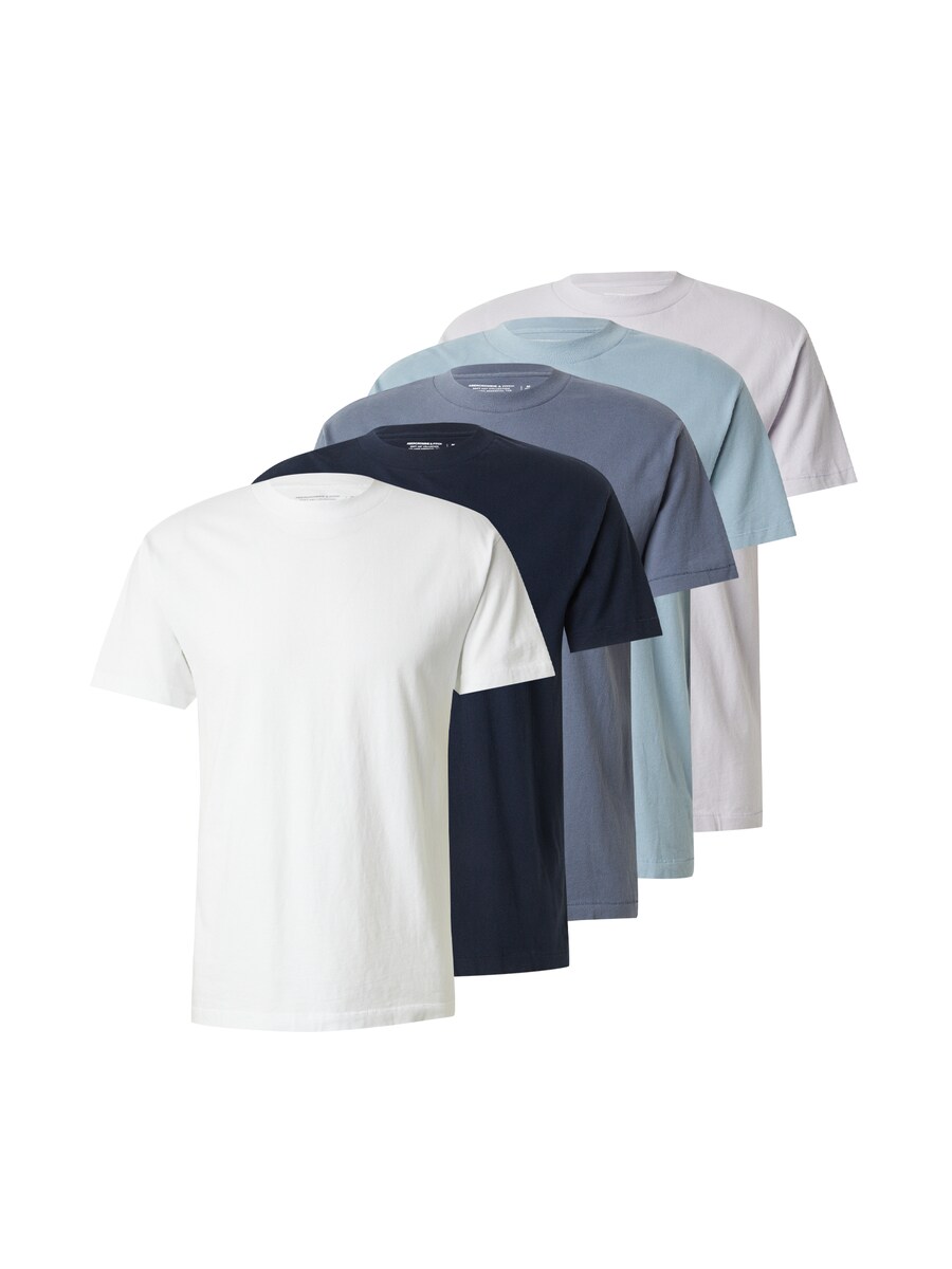 

Рубашка Abercrombie & Fitch ESSENTIAL, цвет Navy/Dusty blue/Light blue/Light grey/White