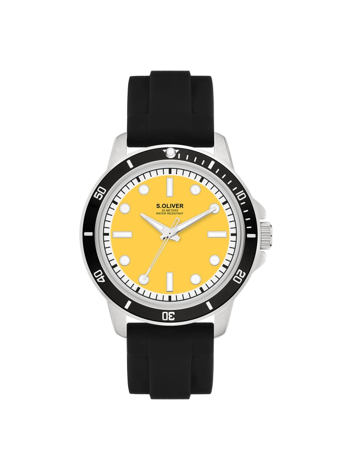 

s.Oliver Спортивные и стильные наручные часы черного цвета