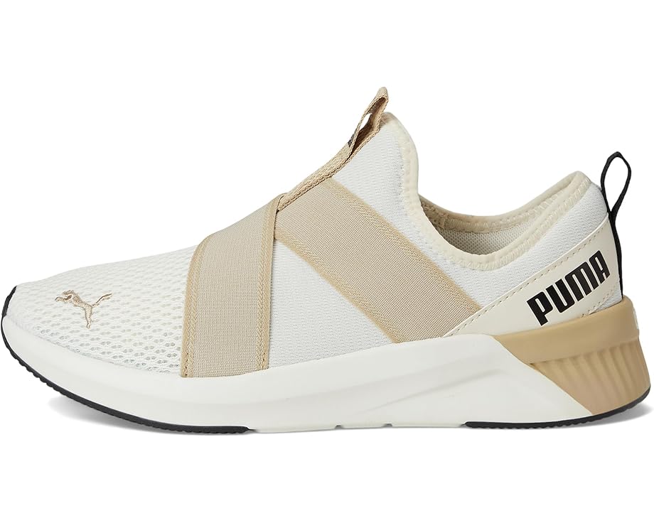 Кроссовки PUMA Softride Harli Slip-On Cross Training Shoes, цвет Warm White-Toasted Almond-Puma Black — фото 4