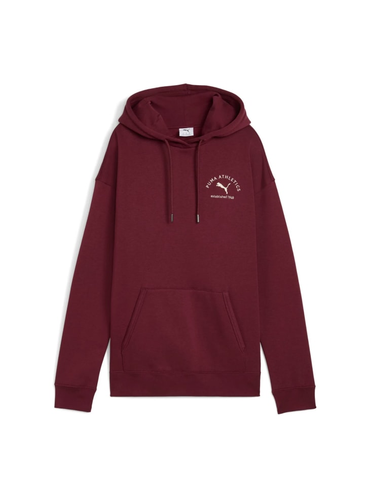 

Толстовка Class Relaxed Hoodie темно-красного цвета Puma