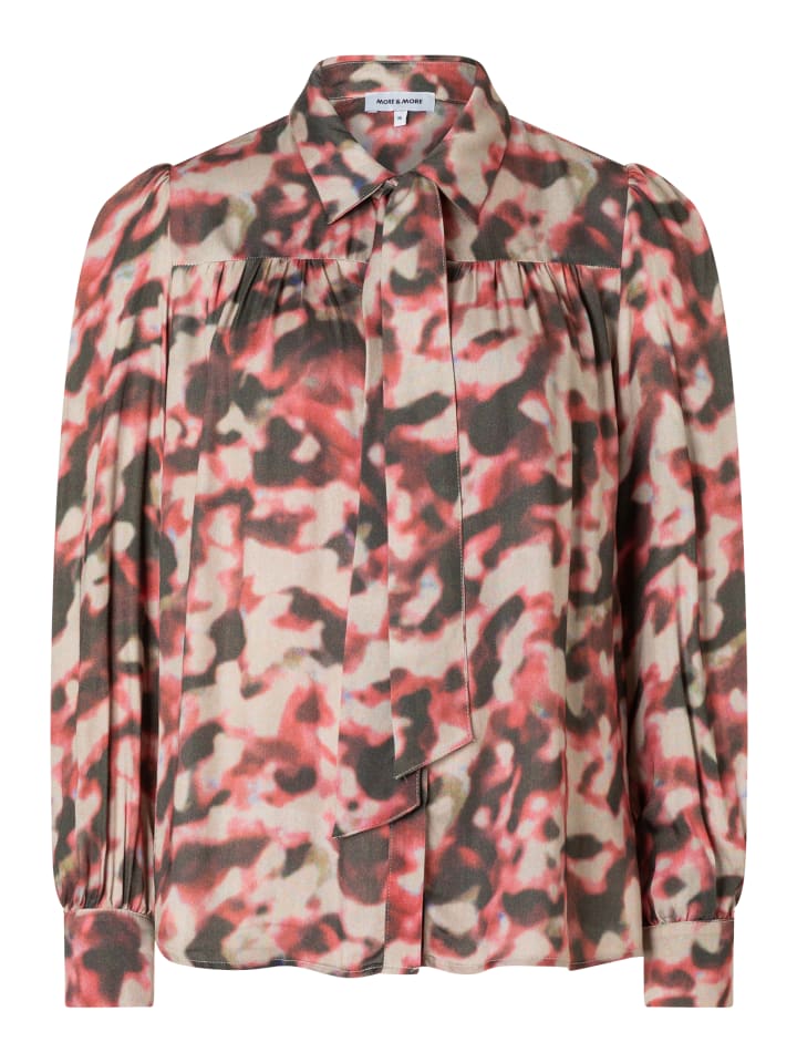 

Вискозная блузка с цветочным принтом в виде акварельных цветов More & More