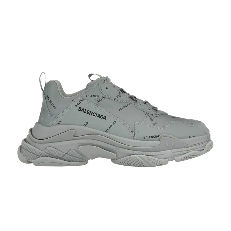 

Кроссовки Balenciaga Triple S Sneaker, цвет Allover Logo - Grey 2024