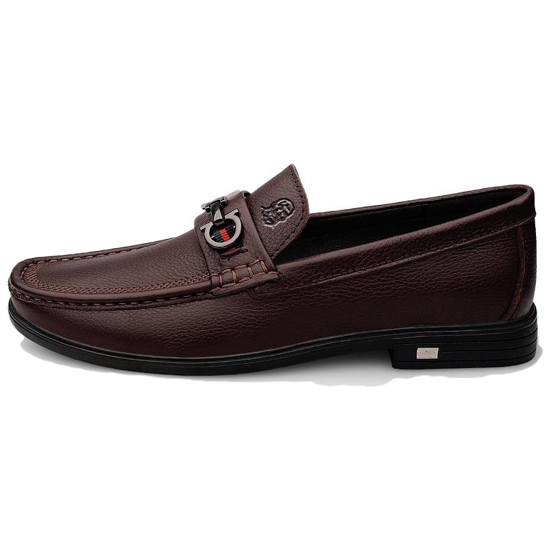 

LAORENTOU Мужские повседневные туфли мужские низкие топы коричневые, цвет Brown