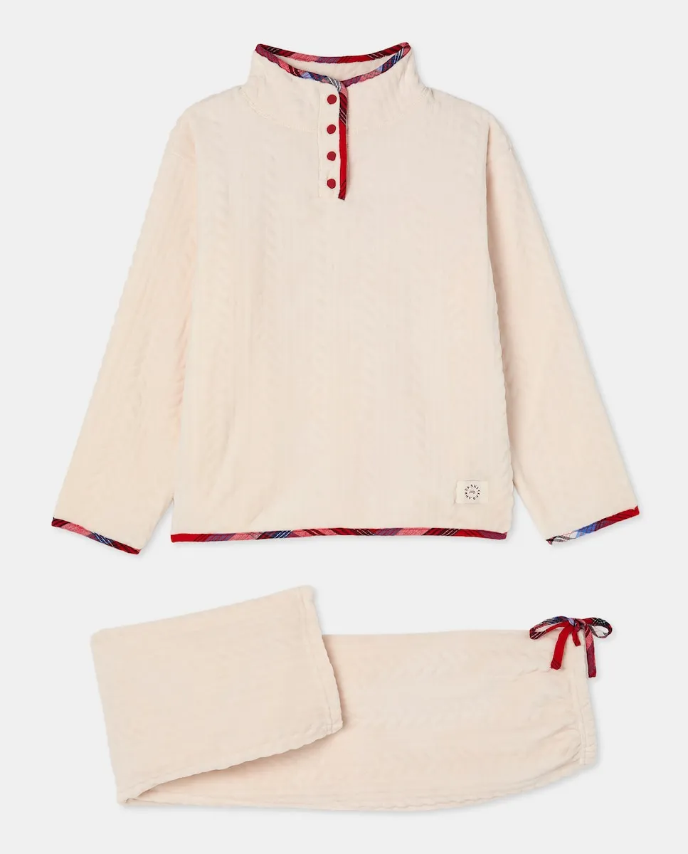 

Женская пижама с высоким вырезом Énfasis, экрю