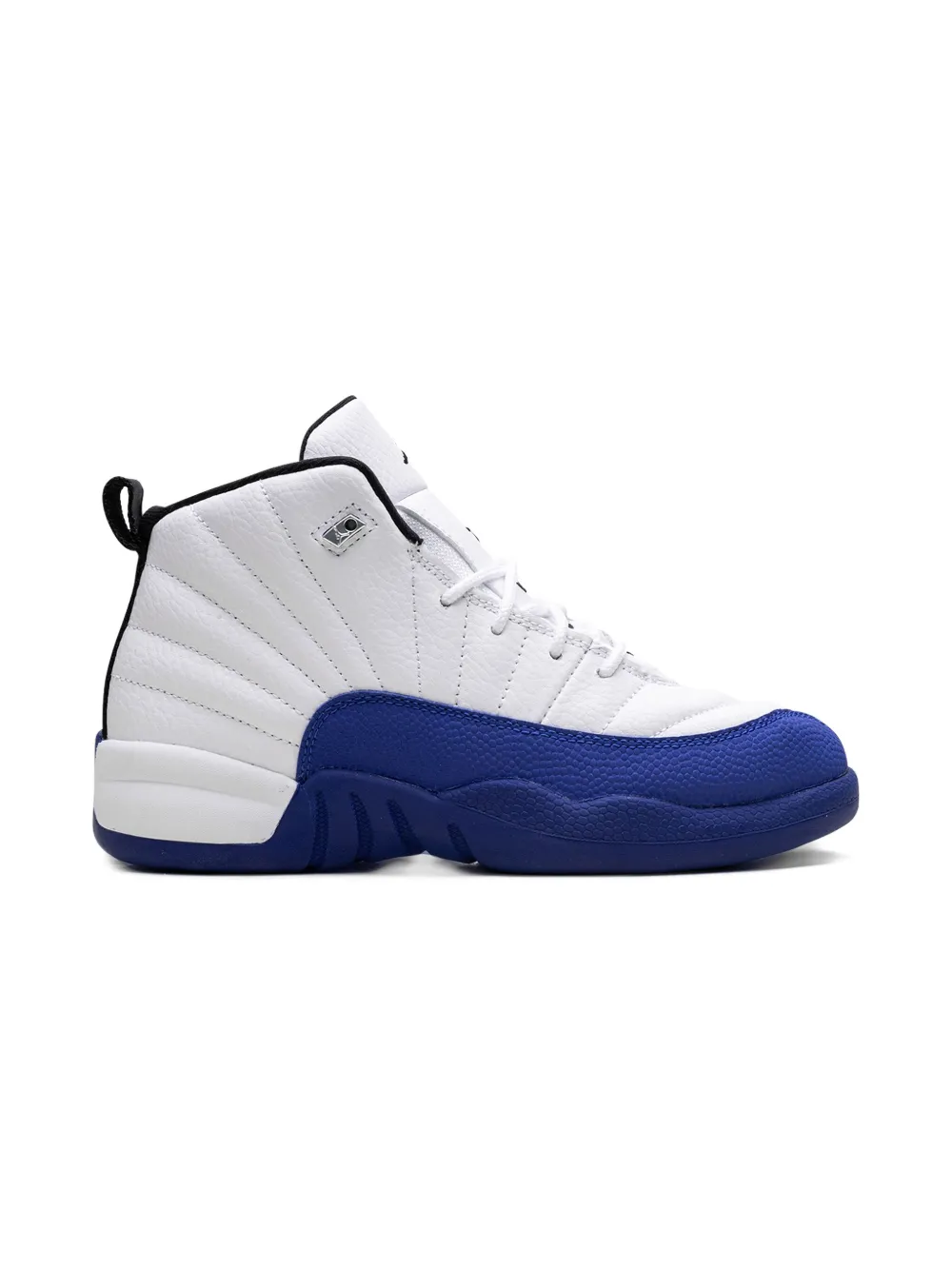 Кроссовки Air Jordan 12 Wizards - White/Black/Game Royal Jordan Kids, белый — фото 2