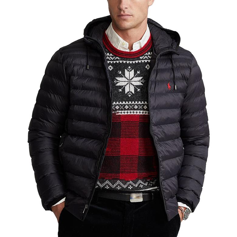 Polo Ralph Lauren Пуховик FW23 мужской черный, Black — фото 4