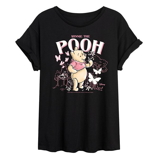 

Футболка oversized с Винни Пухом и бабочками Disney