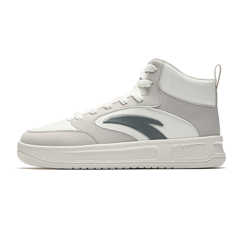

ANTA Расслабленные высокие скейтерские кроссовки мужские Shade 1 Gray Ivory White