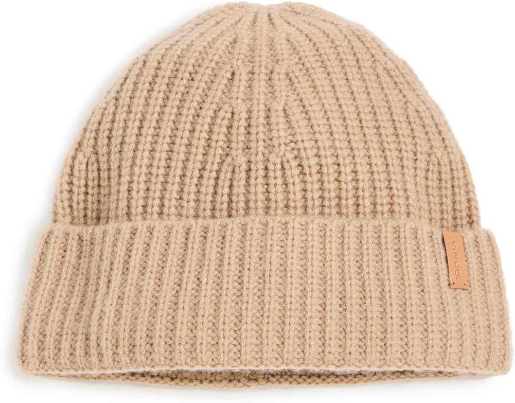 

Мужская шапка Vince из кашемирового микса с узором «шейкер», Camel