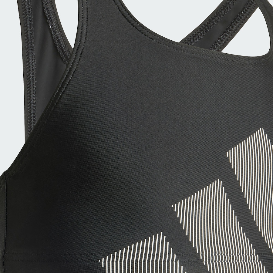 Спортивный купальник ADIDAS PERFORMANCE Big Logo C-back Bikini Set, черный — фото 4