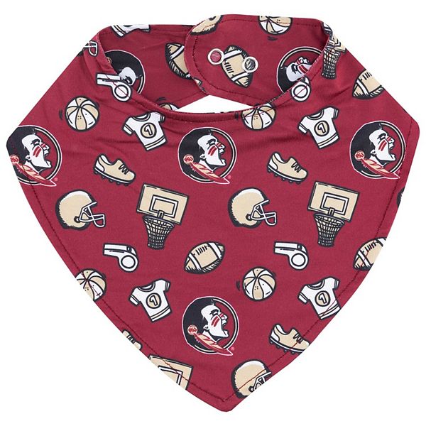 

Детский слюнявчик Garnet Florida State Seminoles All Over Print Zoozatz