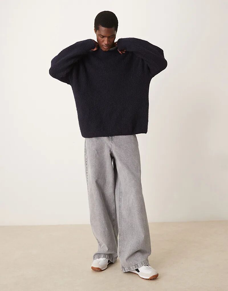 

Очень мешковатые джинсы насыщенного серого цвета ASOS DESIGN