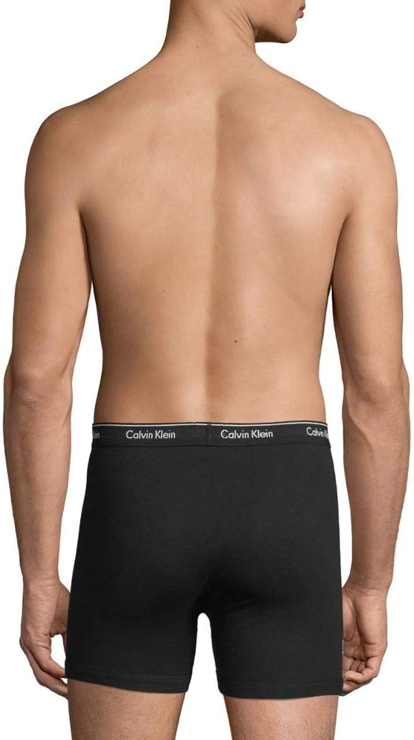Мужские трусы-боксеры Calvin Klein из 100% хлопка, Black(Np2189-001)/White — фото 3