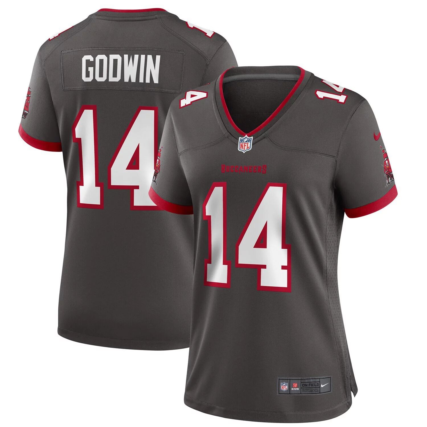 

Женская футболка Nike Chris Godwin Pewter Tampa Bay Buccaneers Alternate Game Nike