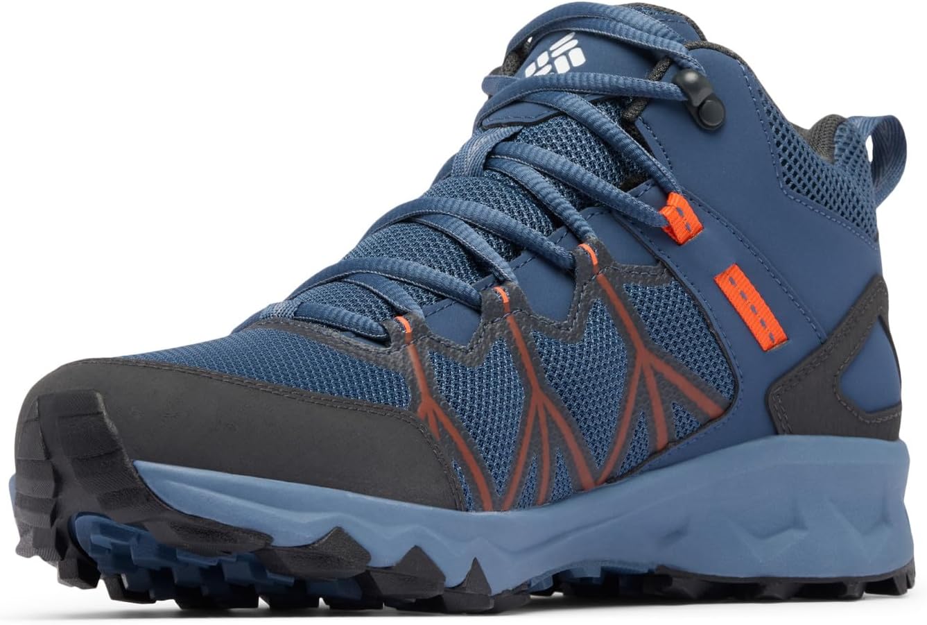 Кроссовки Columbia Peakfreak II Mid Outdry, мужские, Mountain/Tangy Orange — фото 4