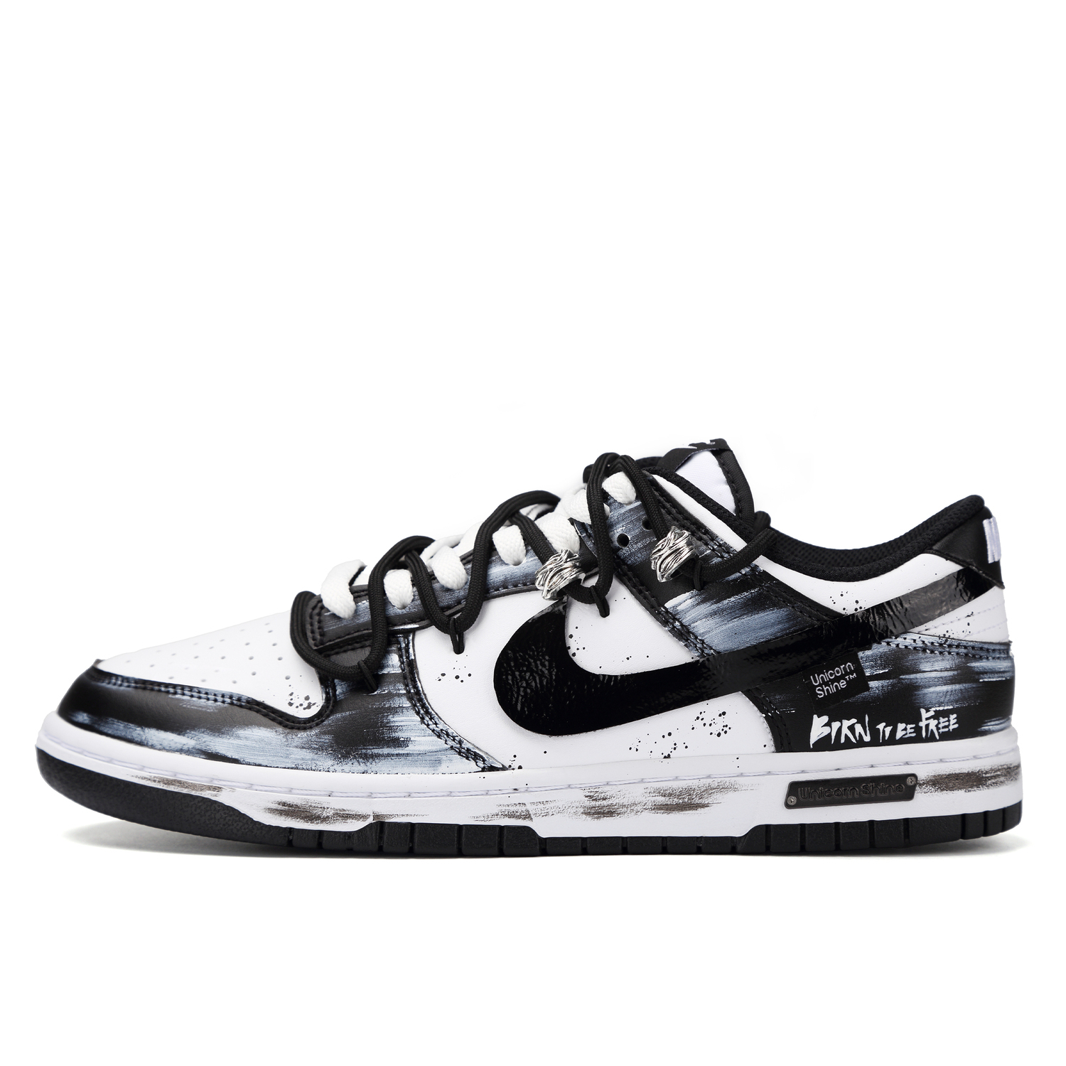 

Nike Кроссовки для скейтбординга Dunk Polar Night Twins Abrasion Resistant низкие мужские black white