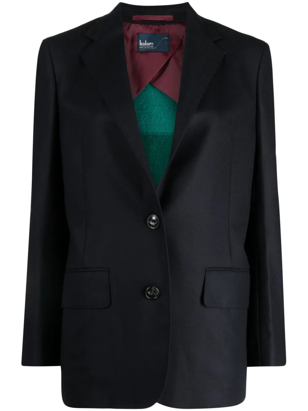 

Однобортный блейзер Kolor, черный