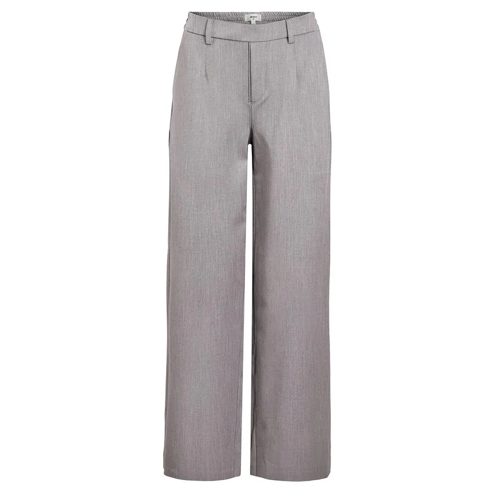 

Брюки Object Lisa Wide Leg Fit, серый
