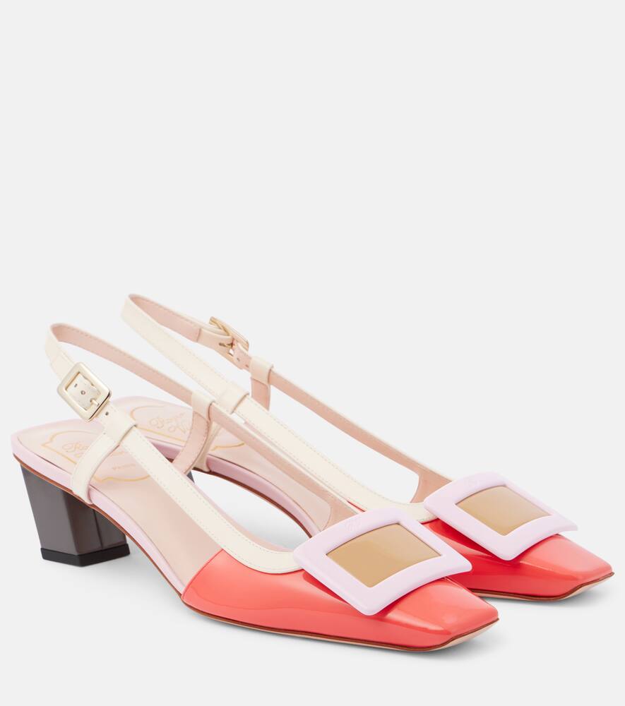 Туфли-лодочки BV из лаковой кожи на шпильке Roger Vivier, M618+C019+M427+B408+C209