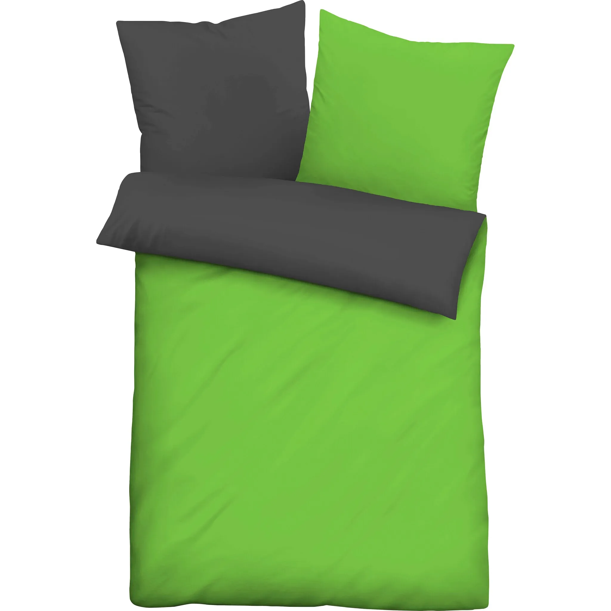 

[T] Двустороннее постельное белье Castell "Uni-Microfiber Satin" (2 шт.), приятная для кожи микрофибра сатинового качества, 100% полиэстер, постельное белье и наволочки на молнии, легкие в уходе, с прекрасным блеском, бархатистая мягкая ткань Ca...
