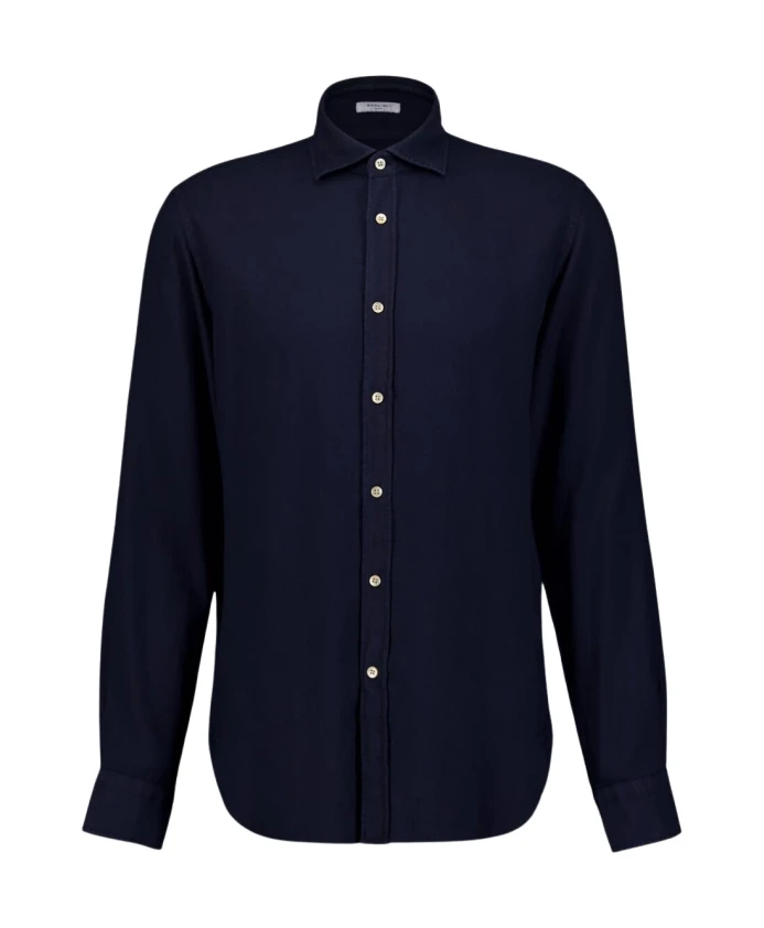 

Синяя рубашка на пуговицах, с длинными рукавами. Boglioli, синий